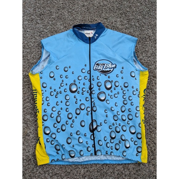 Revi Wear Tops - 2004 Big Blue Crater Lake Tour Cycling Jersey Vest Zip Up Revi Wear USA XL